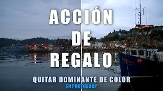 Acción Photoshop de regalo - Quita la dominante de color a tus fotografías fácilmente