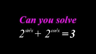 Olympiad Trigonometry Exponential Equation