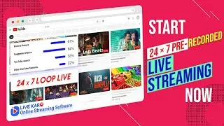 How To Live Stream Pre-Recorded Video On YouTube | 24/7 Live Stream On YouTube