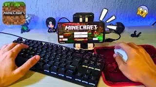 Jogando Minecraft Com Teclado E Mouse No Celular (muito apelão!) - mobilador
