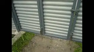 Трёхстворчатые ворота своими руками.