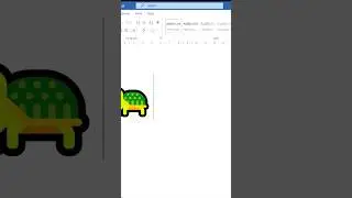 how to make tortoise in ms word #tortoise #shorts #video