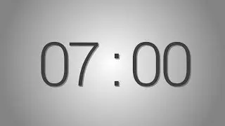 7 Minutes countdown Timer - Beep at the end | Simple Timer (Seven min)