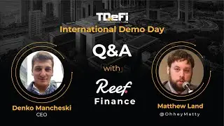 Reef Finance Community | Expansion | QnA Session | TDeFi International Demo Day