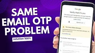 too many failed attempts Gmail Problem || email password forgot || same email otp problem