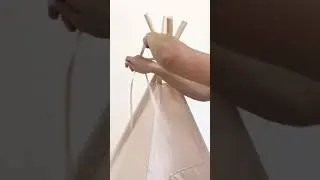 Сборка и установка вигвама на 4 опорах