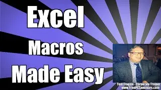 Addind an Excel macro to toolbar - Excel macro tutorial 2007 2010 2013 2016