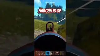 2 Versus My NAILGUN, In the full video I build a unique rock bunker base #rust #gaming #shorts