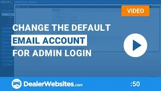 Change default account email address