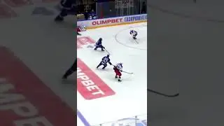 One handed diving pass by Nugmanov for a snipe finish for Matvei Korotky #2024nhldraft #mhl #ska