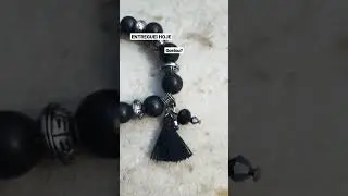 Bijuteria do dia Encomenda entregue Pulseira Preta #bijus #bijuterias #miçangas #handmade