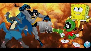 MUGEN - Request - Batman & Lucario VS Marvin the Martian & SpongeBob - See Description