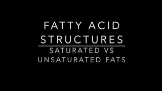 Fatty Acid Structures