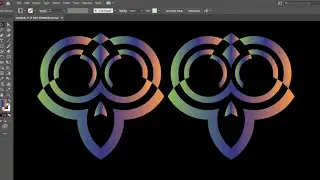 how to create logo in Adobe illustrator !#design #graphics #logo