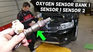 DODGE JOURNEY 3.6 OXYGEN SENSOR REPLACEMENT LOCATION BANK 1 SENSOR 1 SENSOR 2