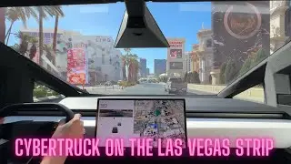 Driving the Cybertruck on the Las Vegas Strip