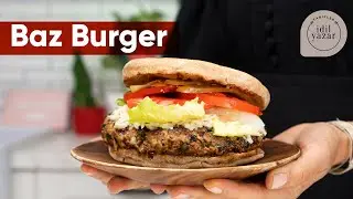BAZBURGER Tarifi 🍔 Bazlamadan Türk işi Burger