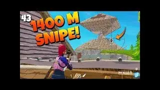 LONGEST SNIPE IN FORTNIE!!! 484 SNIPE!!