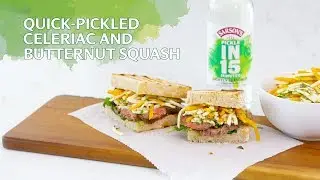 Hot Steak Sandwich with Quick-Pickled Celeriac and Butternut Squash Slaw Recipe - Sarson's