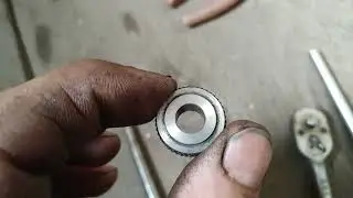 Making a knurling wheel from a ratchet roller.