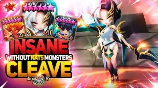 NO NAT 5 CLEAVE with MASS 300 SPD DAMAGE DEALERS - Summoners War