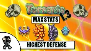Terraria 1.3 - Highest Defense Loadout - Highest Damage Reduction - Max Stats