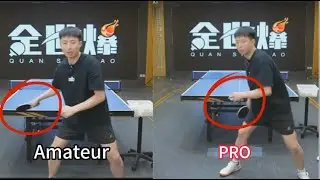 Why do our hands still need to be lower than the ball, even when looping topspin?