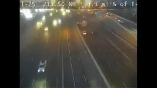 CDOT i25 @ 44th Avenue (rush hour + crash @ 4mins)