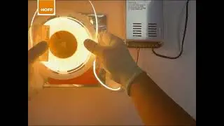Prezentare video: banda LED Hoff COB, 24V, 10 W / m, lumina calda, 5 m, IP20