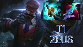 T1 Zeus Graves Top VS Aatrox | KR Challenger Patch 13.22