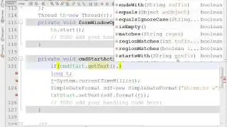 java how to get Start and Stop Time