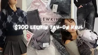 [UNBOXING] $300 Lewkin Try-On Haul 🤍; acubi, coquette, y2k outfits✧˚ · .