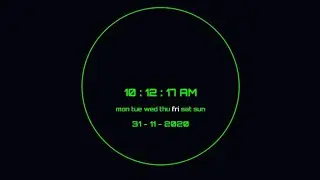 Digital clock using HTML, CSS and Javascript [javascript project]