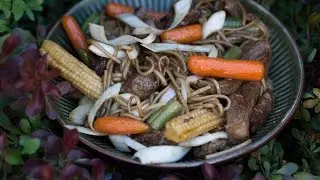 Яки Соба с Телятиной и Соусом Терияки || iCOOKGOOD on FOOD TV || Мясо