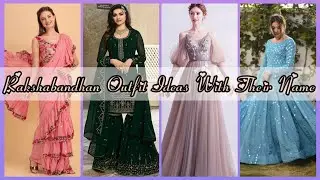 Latest Rakshabandhan Outfit Ideas For Girls With Their Names 🥰| Vandana Creation