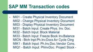 SAP MM Module Introduction tutorial for beginners