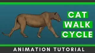 Cat Walk Cycle Animation Tutorial [Step by Step]