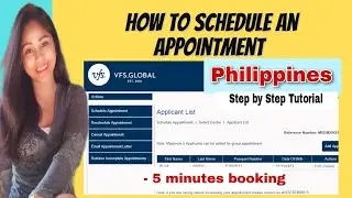 VFS GLOBAL! Paanu mag Book ng  Visa Appointment /Schengen! Tutorial 