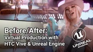Virtual Production using Unreal Engine & HTC Vive Tracker for real-time music video shoot