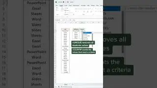 How to count unique data with these two functions. 🤓 