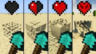 minecraft physics with different hearts