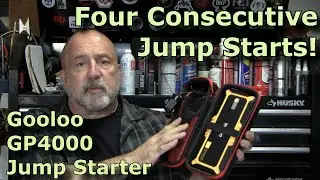Gooloo GP4000 Jump Starter Battery Bank Review and Demonstration