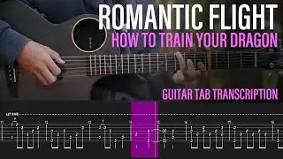 How to Train Your Dragon | Romantic Flight | Fingerstyle Guitar Lesson Tab