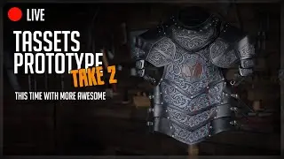 🔴LIVE - Leathercraft Stream - Armor Patterning Tassets