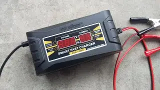 Automatic charger with storage function for 12-volt batteries
