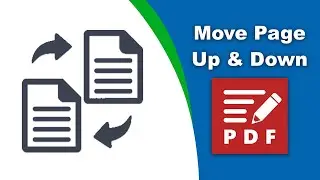 How to move pages up and down in a PDF file in PDF-XChange Editor