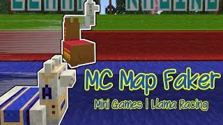 MC MAP FAKER Mini Games | Llama Racing - Bedrock Edition / MCPE / SWITCH / XBOX & PlayStation
