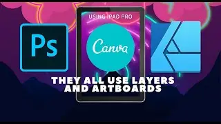 #IPad Pro | What is an art board? | Using #Canva designs in #Photoshop | Understanding Layers