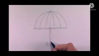 Зонтик ( Қолшатыр) суретін салып үйренеміз