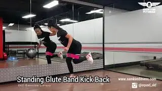 Standing Glute Band Kick Back